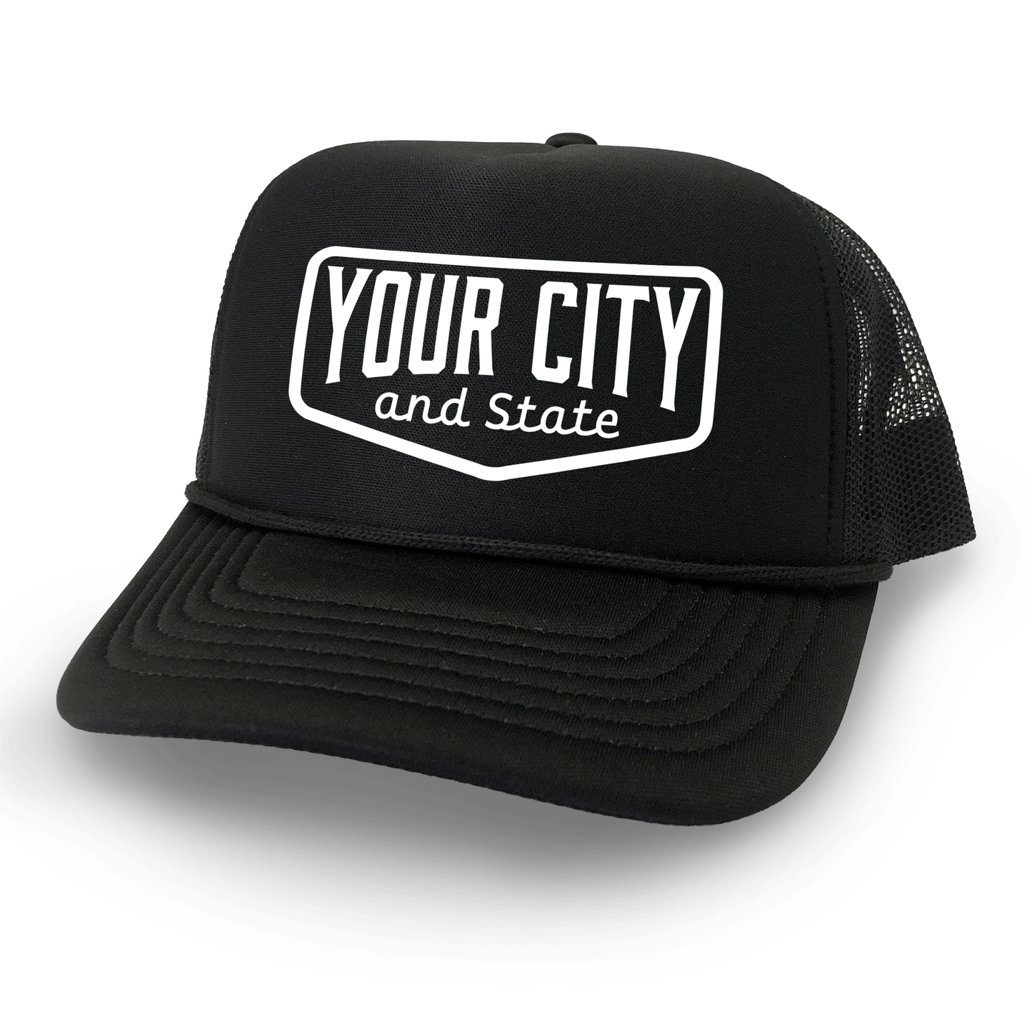 Personalized City and State Trucker Hat